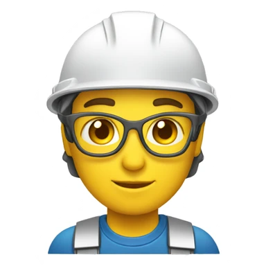 ingeniera con casco blanco  sticker