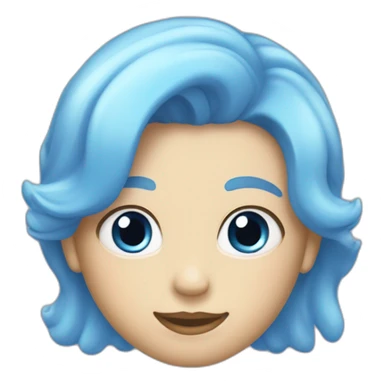 Cœur bleu pastel sticker