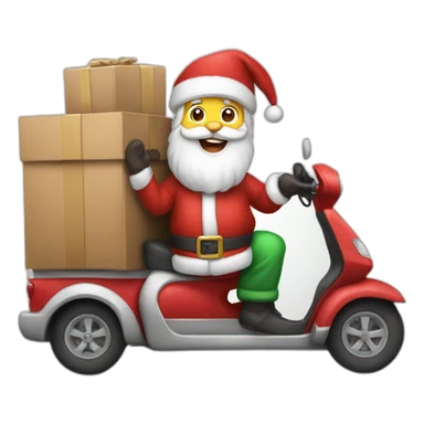 Santa Claus delivery sticker