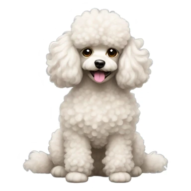 dog poodle  sticker