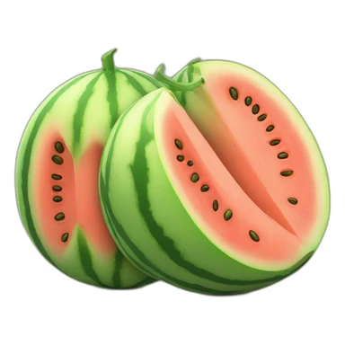 two melons next to each other sticker