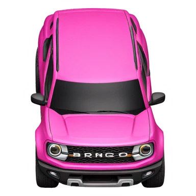 Pink bronco sport sticker
