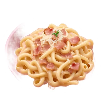 Pink carbonara noodles sticker