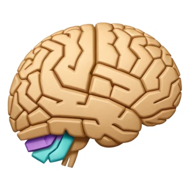 Cardboard brain sticker