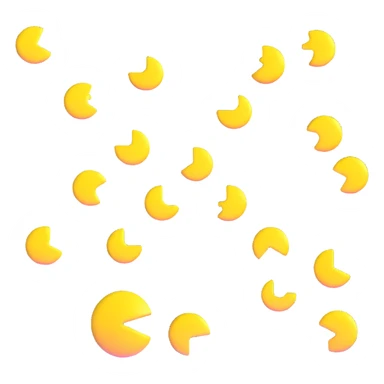 Pac-Man character sticker