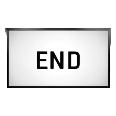cinema screen the end sticker