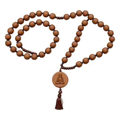 Buddhist prayer beads sticker