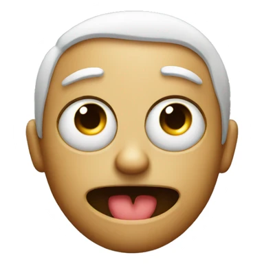 Emoji face with eye twitching sticker