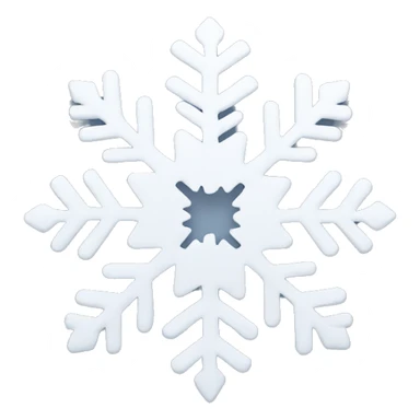 snowflake white sticker