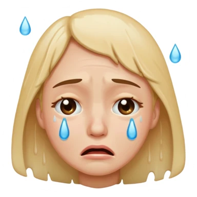 Cryng about love sticker