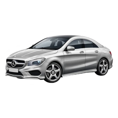 A Mercedes-Benz CLA car sticker