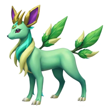 Suicune-Meganium-Leafeon-Virizion-fusion (full body) sticker