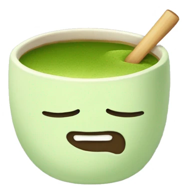 Puedes crear una taza de matcha sticker