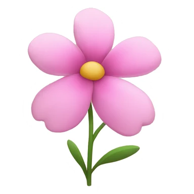 simple pink flowers with petals sticker