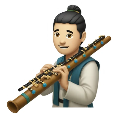 chinese flute sticker