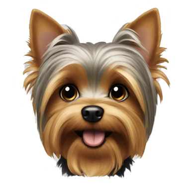 Yorkie dog mischief  sticker