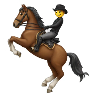 Horse riding sticker