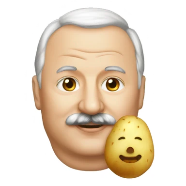 Lukashenko and potato sticker