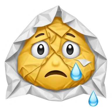 Üzgün bakan bir Sınav kağıdı sticker