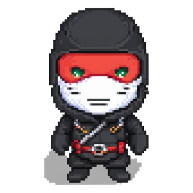 masked ninja sticker