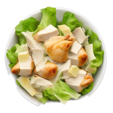 chicken Caesar salad in a bowl  sticker