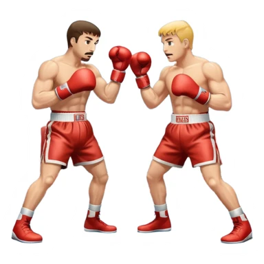 boxing fight sticker