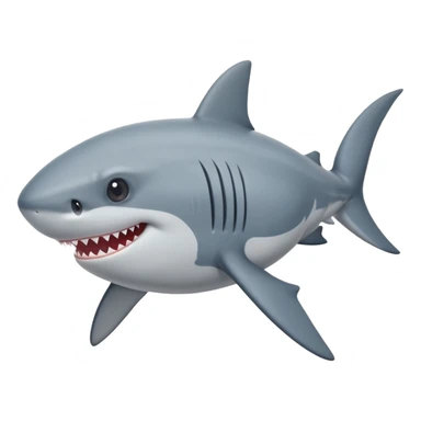 pregnant shark holding its belly  sticker