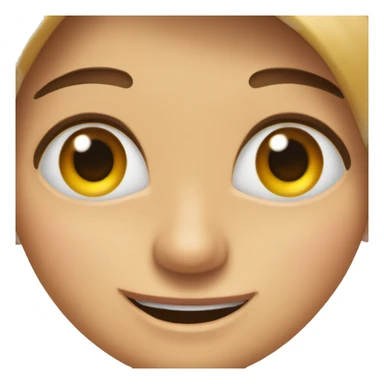 Cara feliz con ojos chinos  sticker