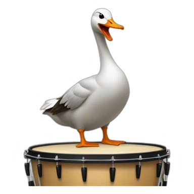 goose drumming sticker