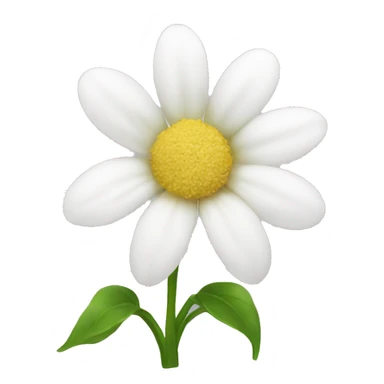 white flowers sticker