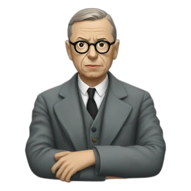 sartre sticker
