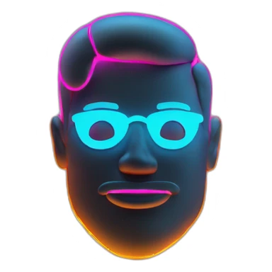 Juicy booty neon sign style man award sticker