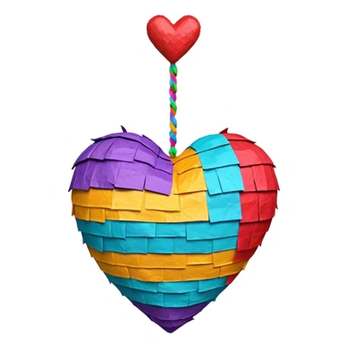 piñata heart sticker
