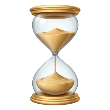 simple minimalist sand-clock sticker
