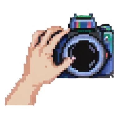 hand framing camera gesture, photography cropping sticker