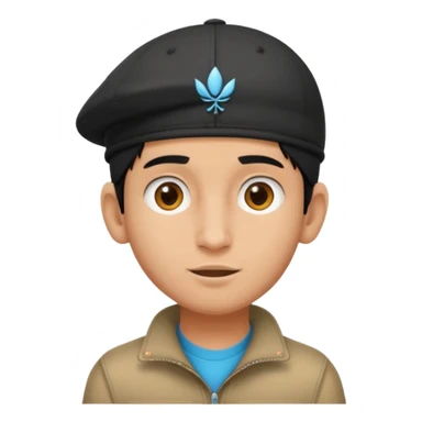  Fait un jeune indien pas trop beau avec un léger surprise un double menton et une casquette sur la tete sticker