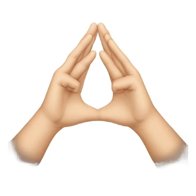 Two hands like triangle  sticker
