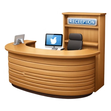 Reception desk
 sticker