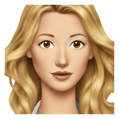 blake lively cartoon wearing tee sticker