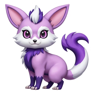 Shiny Furret-Absol-Mienshao-Espeon-Hybrid (Full body) sticker