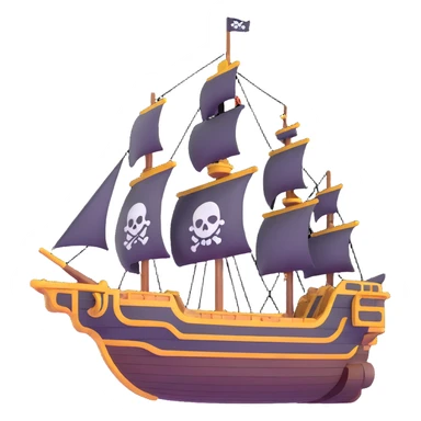 pirate star wars ship sticker