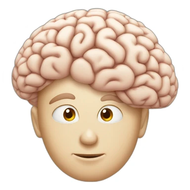 Big brain sticker