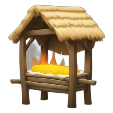 Manger des brochettes sticker