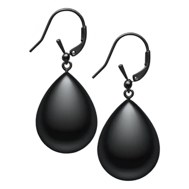black earring sticker