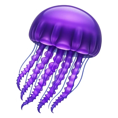 Purple jellyfish sticker
