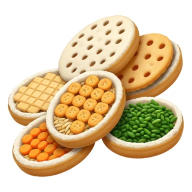 Asian rice cracker mix sticker