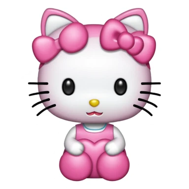 Piirrä metallisorvi jossa on hello Kitty värit ja teema sticker