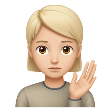 listening gesture sticker