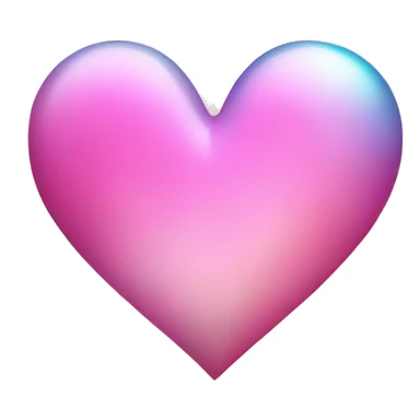 Iridescent Pink Heart sticker