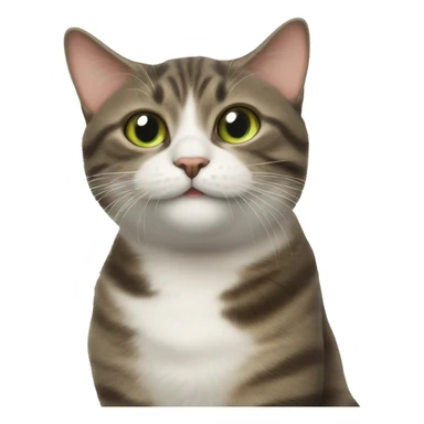 Cat smelling catnip sticker